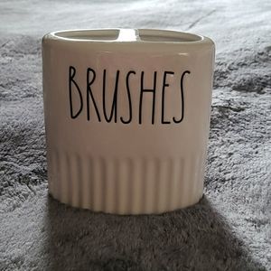 Rae Dunn Brushes Bathroom